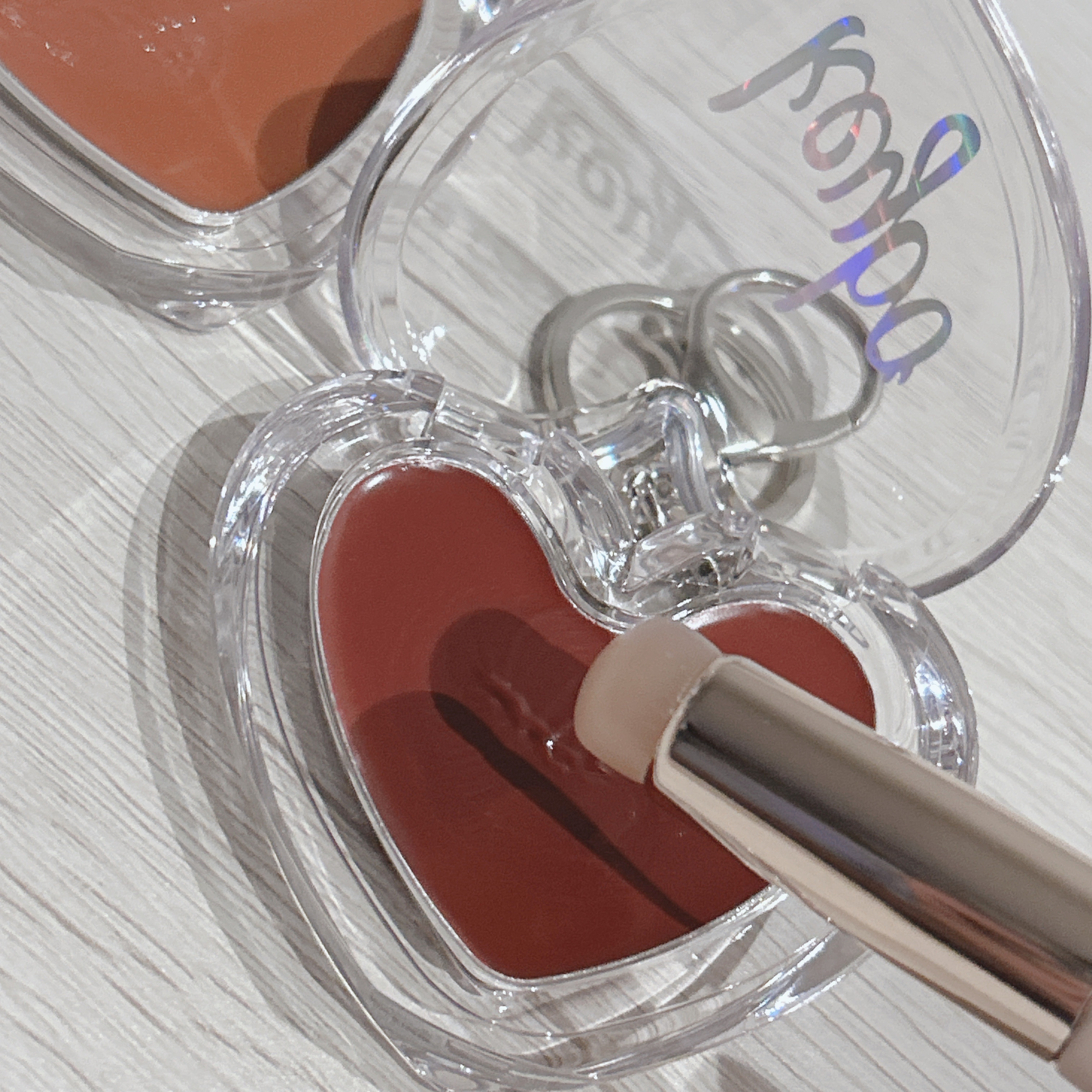 ハートキーリング リップ＆チーク/keybo/口紅を使ったクチコミ（3枚目）