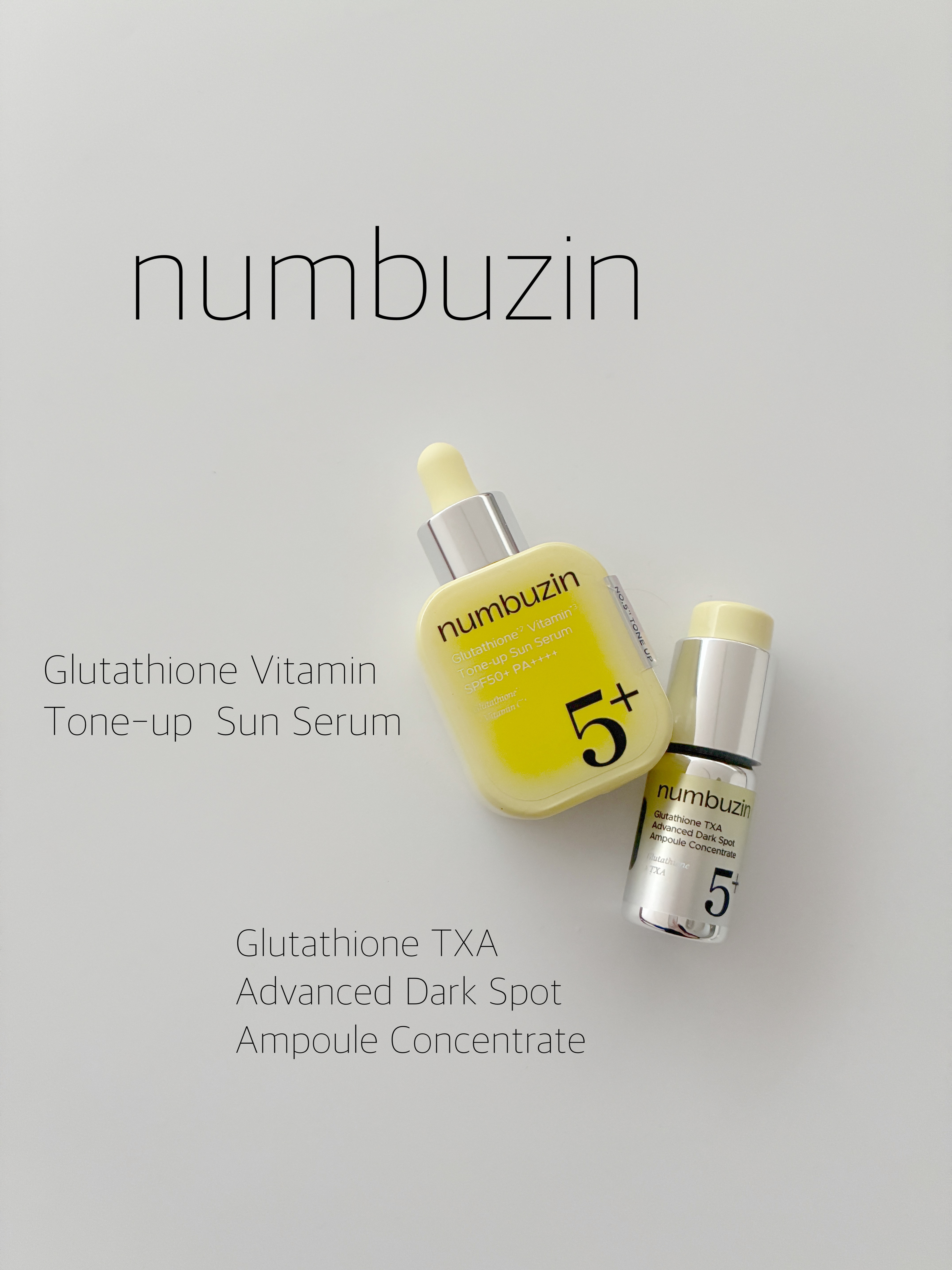 5番 白玉グルタチオン100×TXA10集中トーニング美容液/numbuzin/美容液を使ったクチコミ（1枚目）