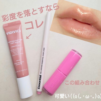 VDL リップステイン エッセンシャル オーバー ライナーのクチコミ「彩度を落としたい時はコレ!
⟡.·*.···························.....」(1枚目)