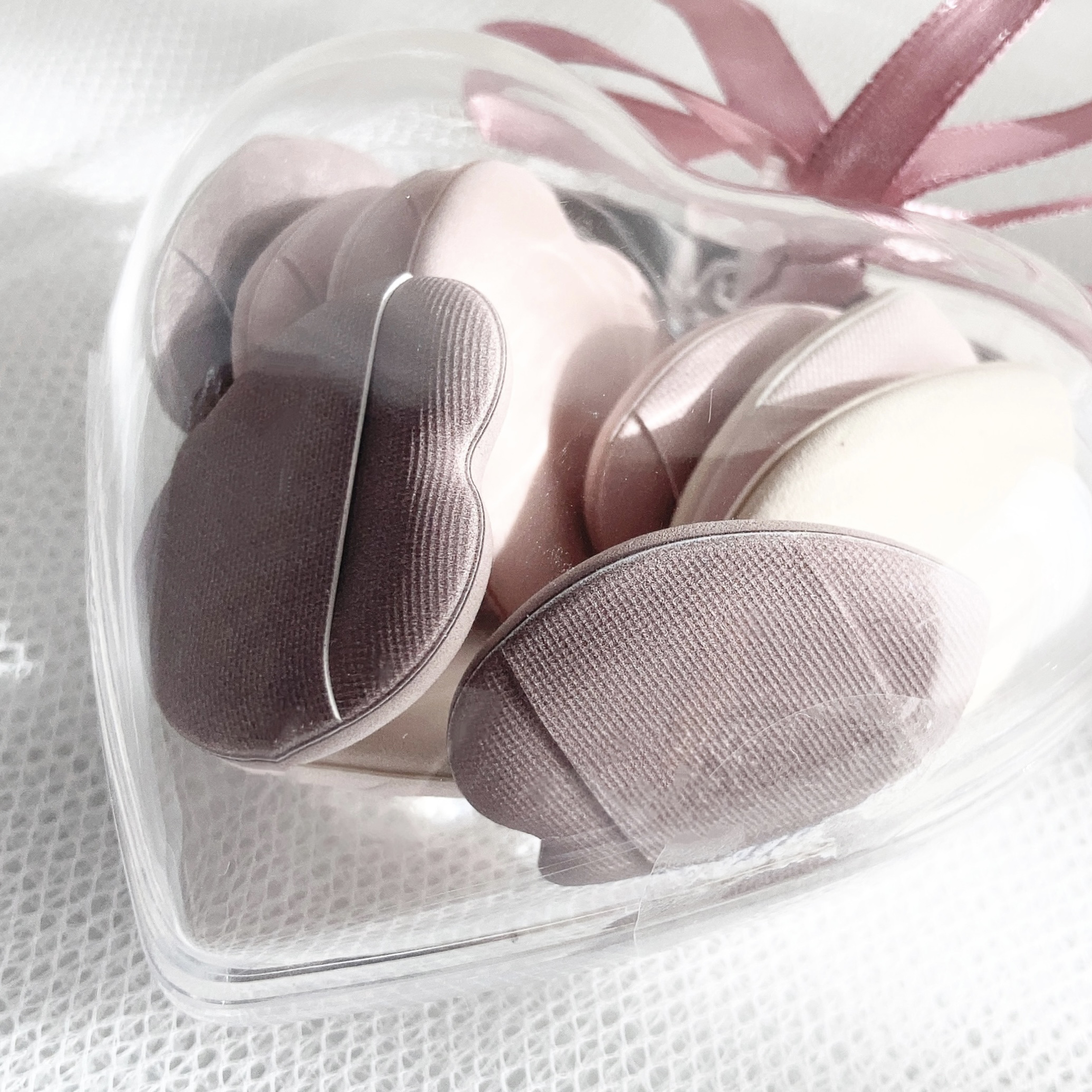 ミニメイクパフ 10個セット/and us/パフ・スポンジを使ったクチコミ（1枚目）