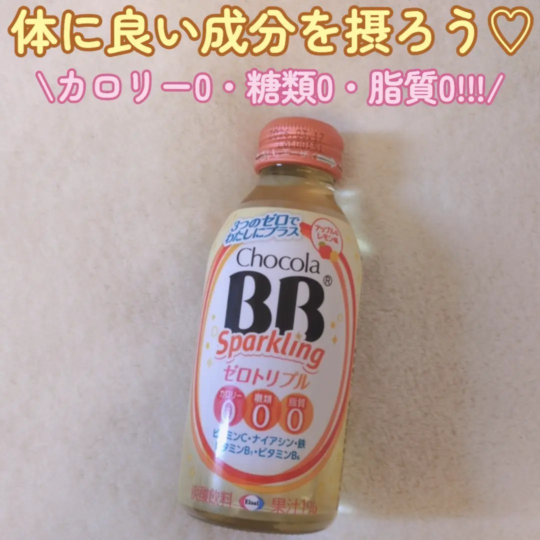 チョコラBBスパークリング　ゼロトリプル/チョコラBB/美容ドリンクを使ったクチコミ（1枚目）
