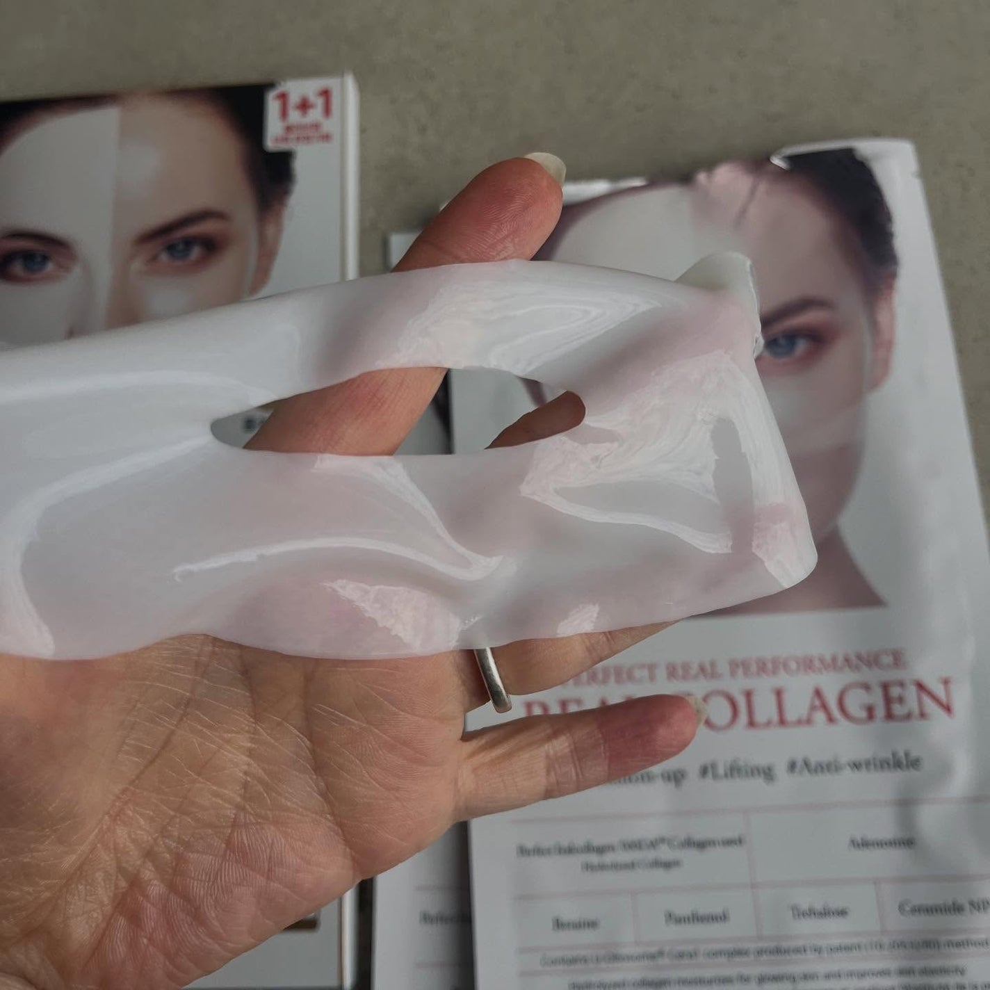 パーフェクト リアル パフォーマンス コラーゲンマスクパック /ダーマフィックス/シートマスク・パックを使ったクチコミ(2枚目)