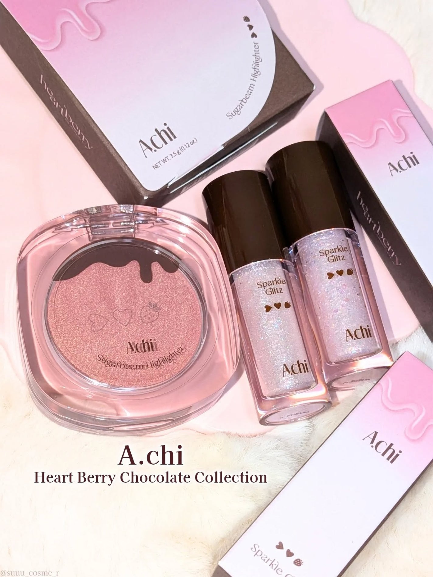 シュガービームハイライター/A.chi/パウダーハイライトを使ったクチコミ(1枚目)