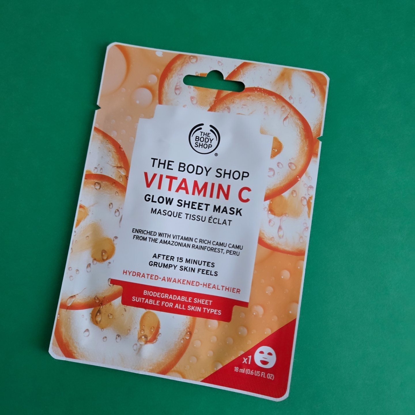 ビタミンC誘導体入り
✼••┈┈••✼••┈┈••✼••┈┈••✼••┈┈••✼
《THE BODY SHOP》

VITAMIN C グロウシートマスク

☑️ビタミンC誘導体をはじめ、カムカムベリーやアロエベラなどの成分が配合

☑️肌