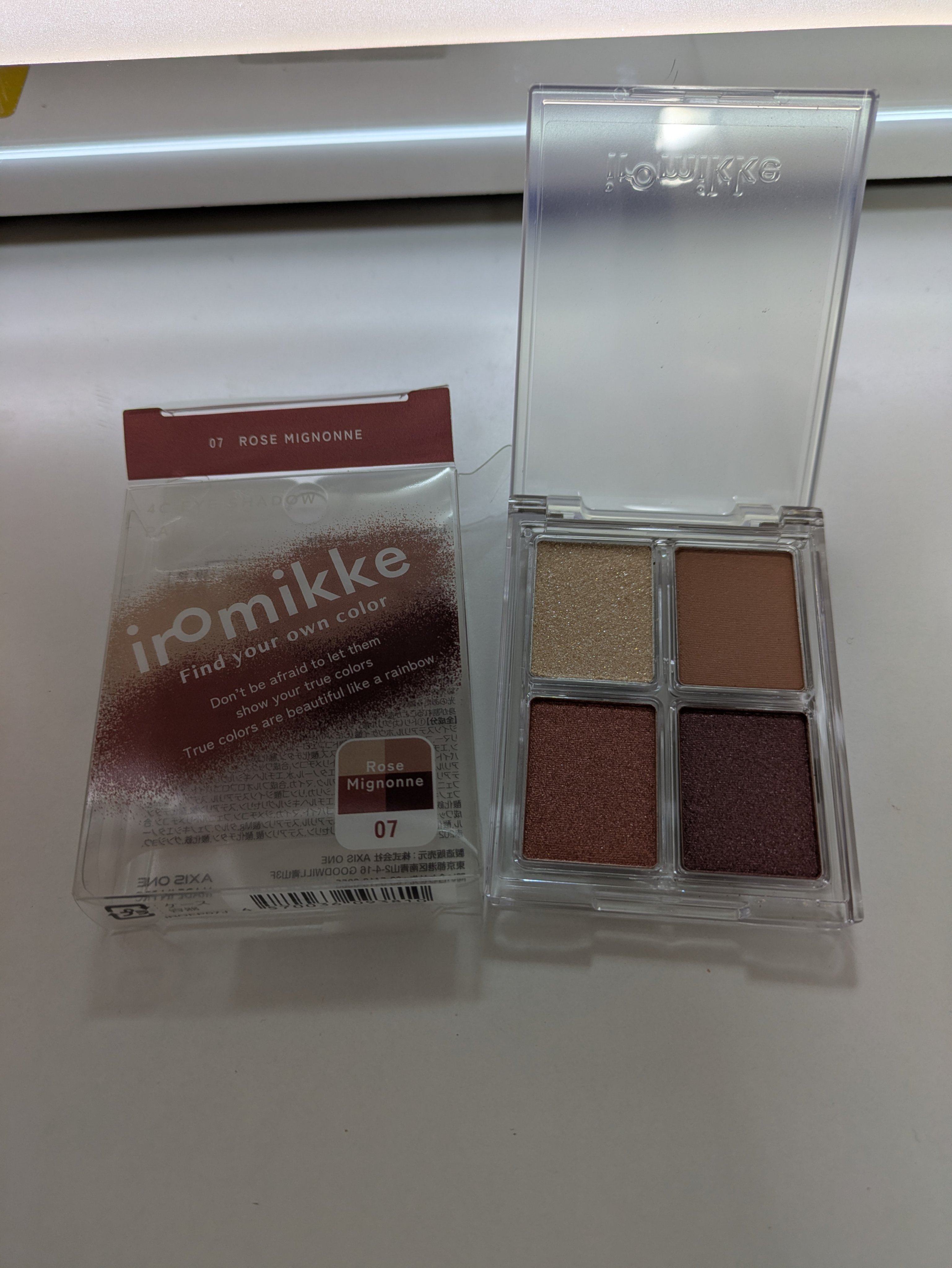 イロミッケ 4色アイシャドウパレット/iromikke/アイシャドウパレットを使ったクチコミ（1枚目）