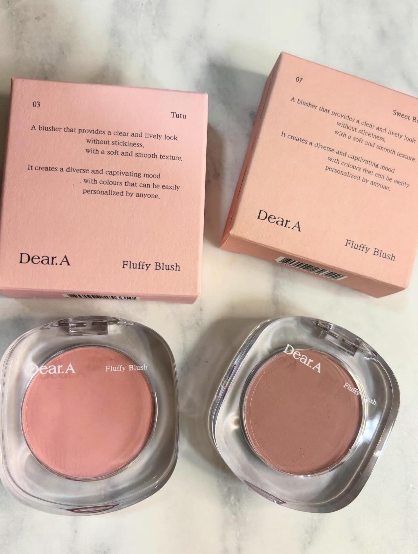 フラッフィーブラッシュ 03 チュチュ/Dear.A/パウダーチークを使ったクチコミ（3枚目）