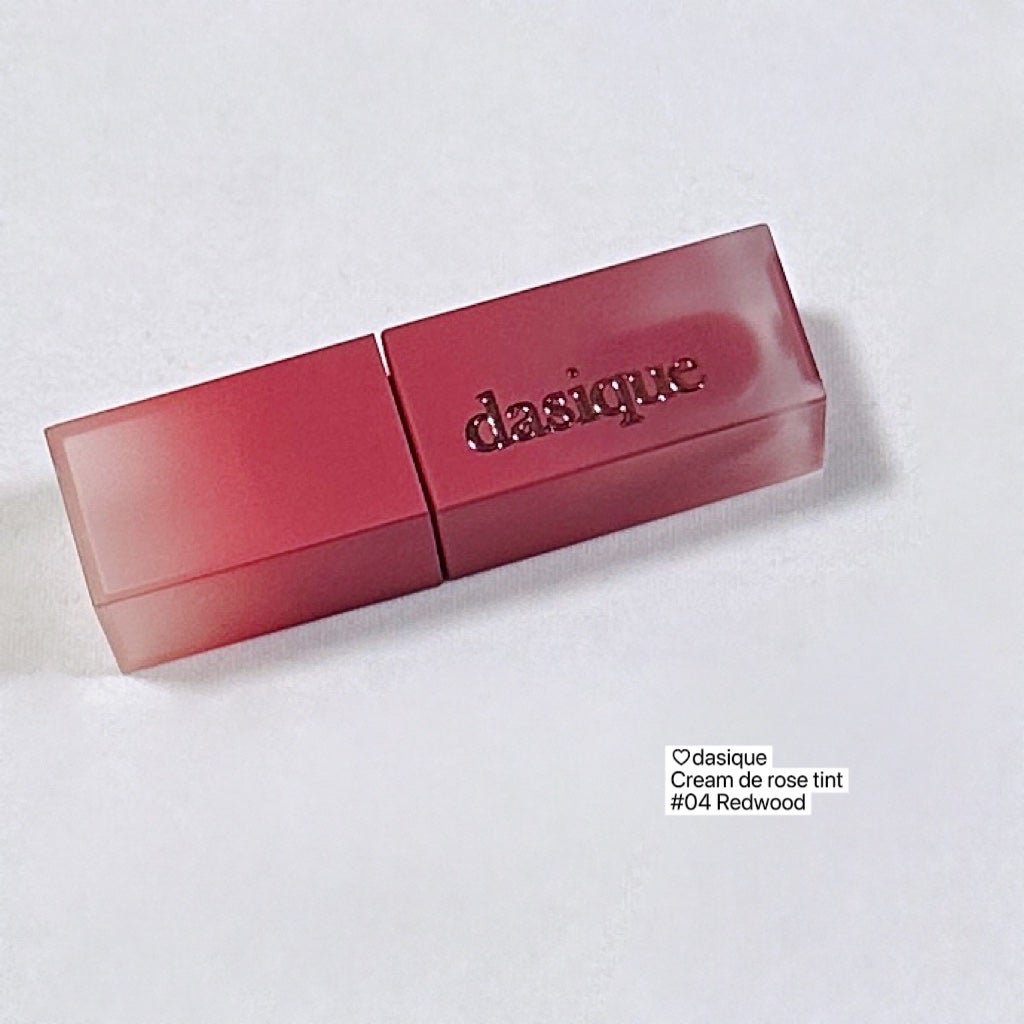 クリームドゥローズティント/dasique/リップティントを使ったクチコミ(4枚目)