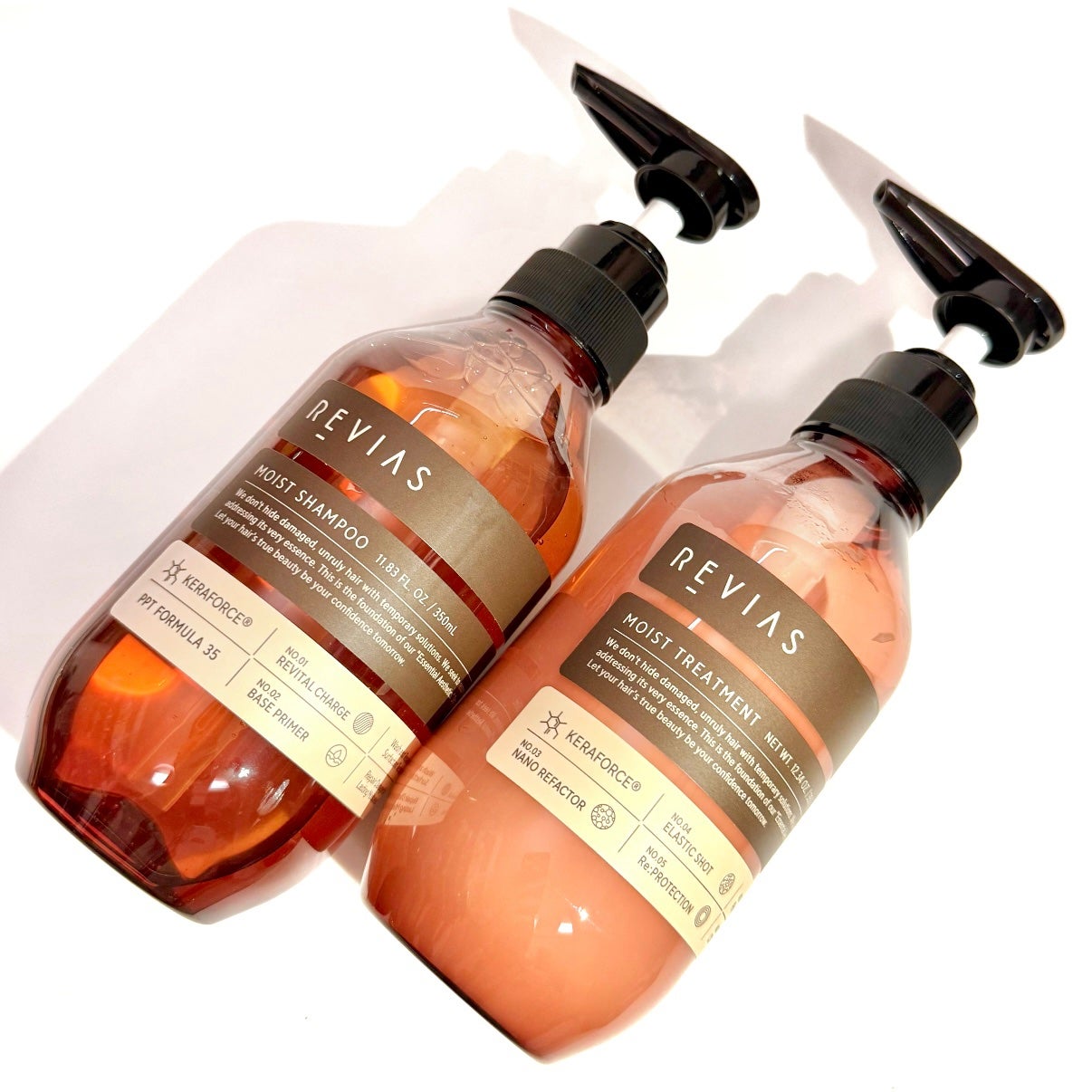 高配合リバイタルコンクPPT35 モイストシャンプー/高浸透ケラフォースRxセラム0.7 モイストトリートメント/REVIAS/市販シャンプーを使ったクチコミ(2枚目)