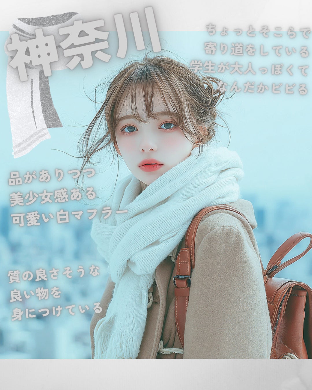 もぐお on LIPS 「都道府県別にマフラー美女🧣/もう年末ですね。早すぎます。😶そろ..」(8枚目)