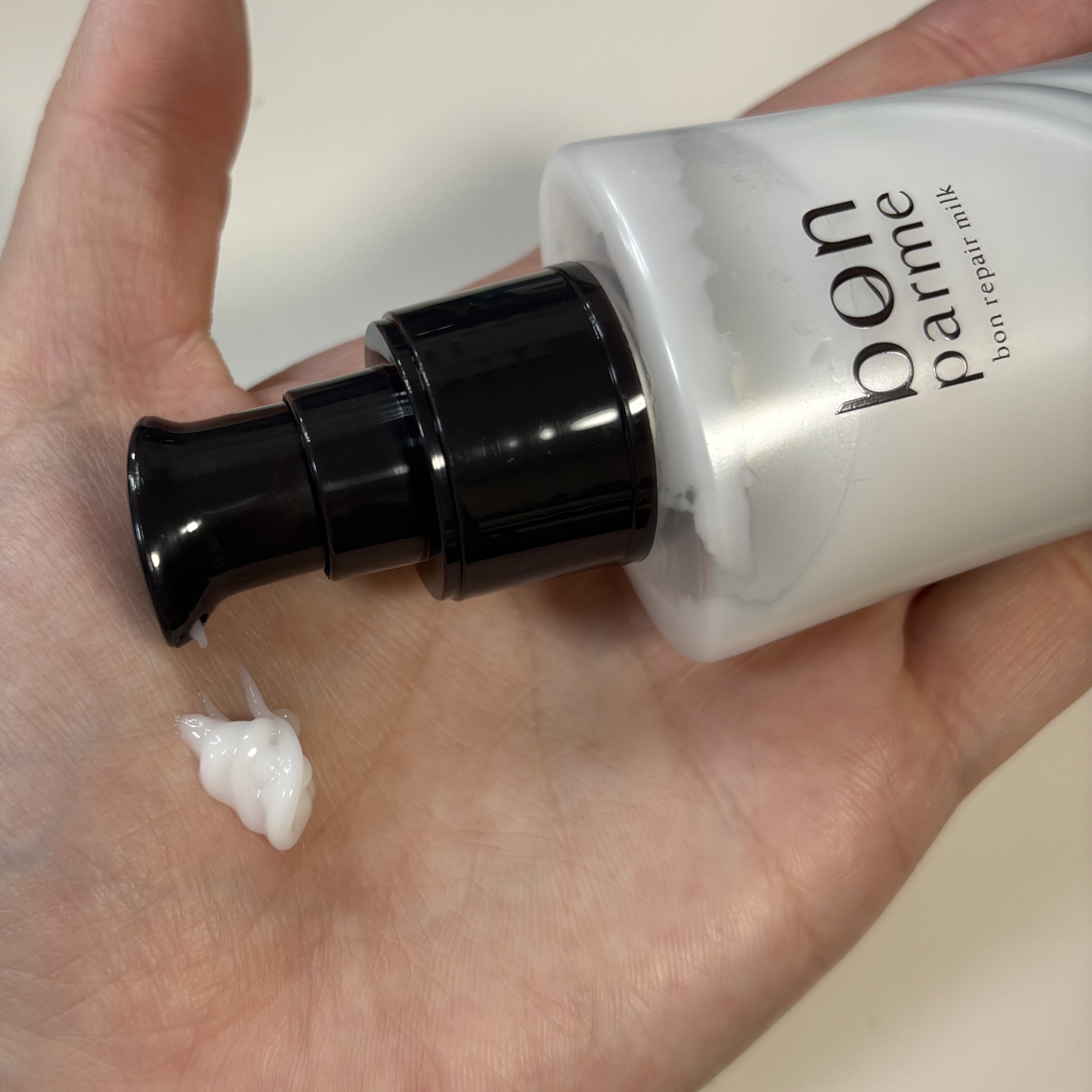 ボンリペアミルク/bonparme/ヘアミルクを使ったクチコミ（2枚目）