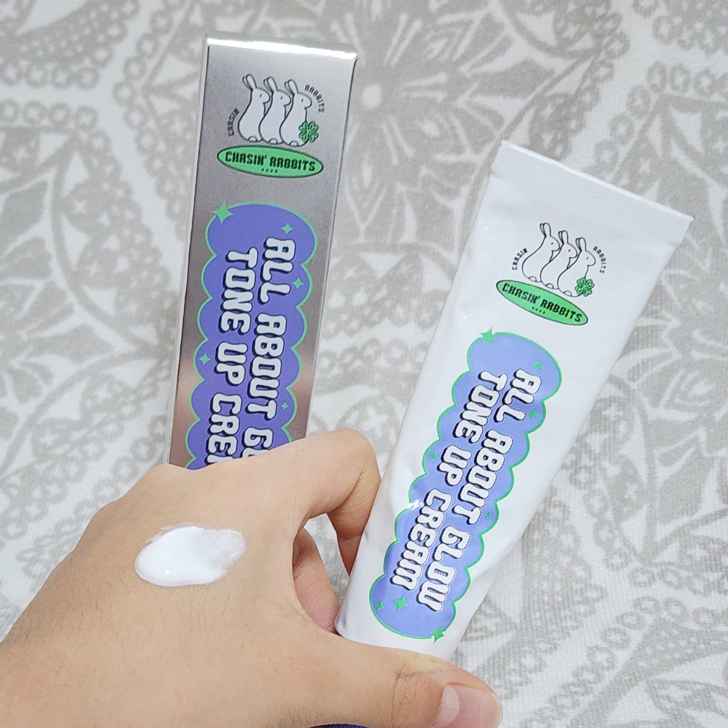 オールアバウトグロウトーンアップクリーム/CHASIN'RABBITS/化粧下地を使ったクチコミ（2枚目）