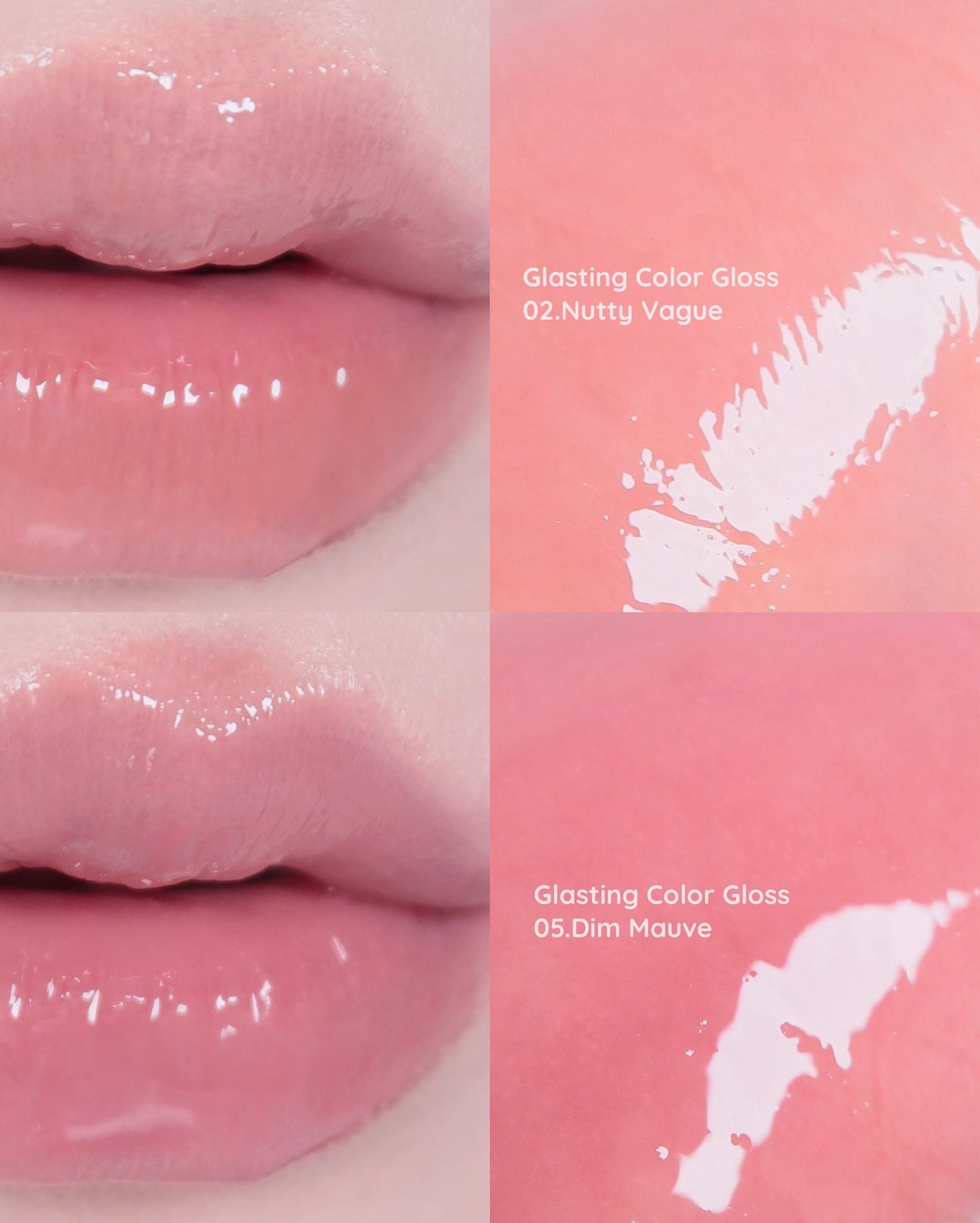 グラスティングカラーグロス/rom&nd/リップグロスを使ったクチコミ(5枚目)