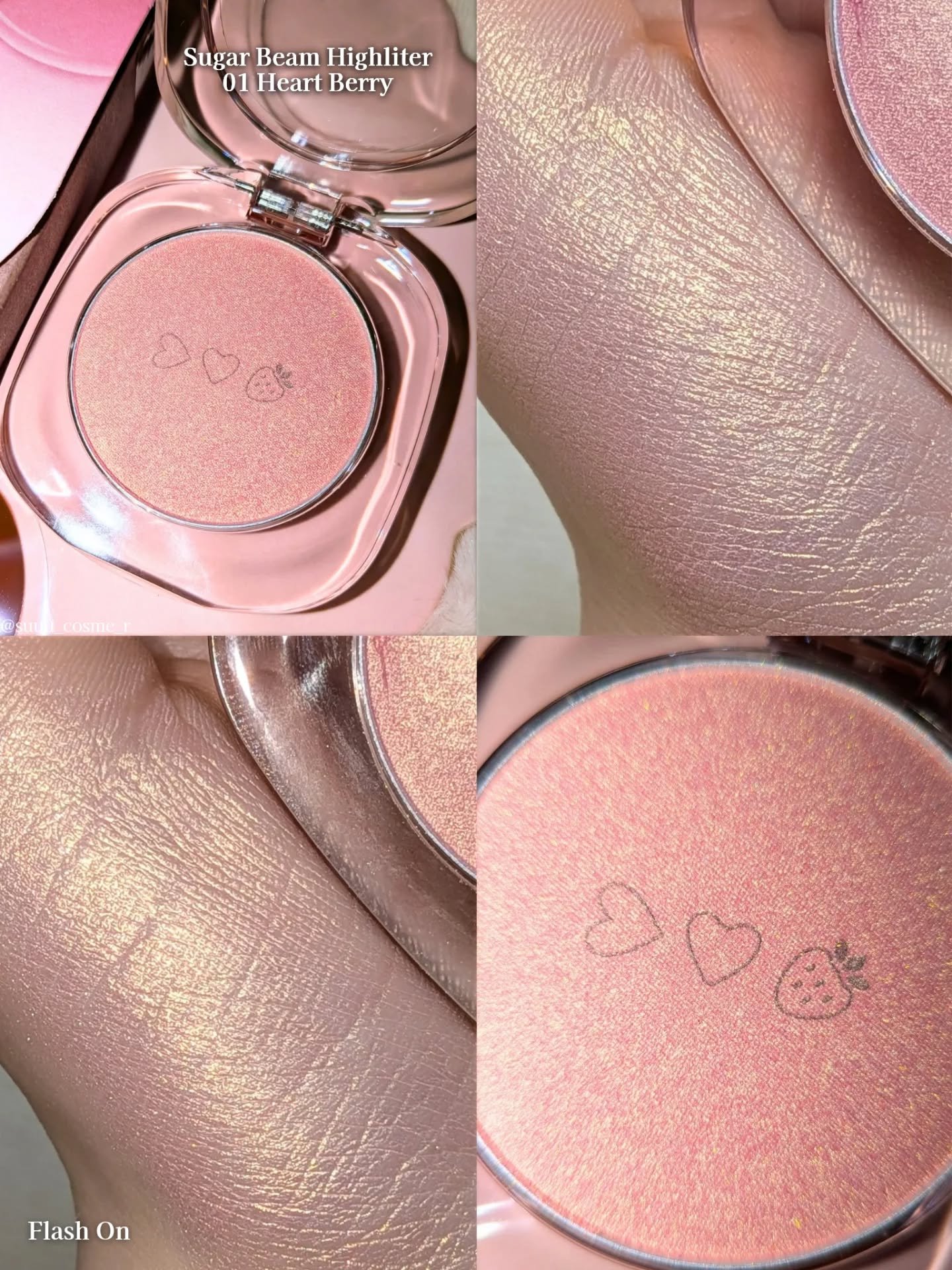 シュガービームハイライター/A.chi/パウダーハイライトを使ったクチコミ（2枚目）