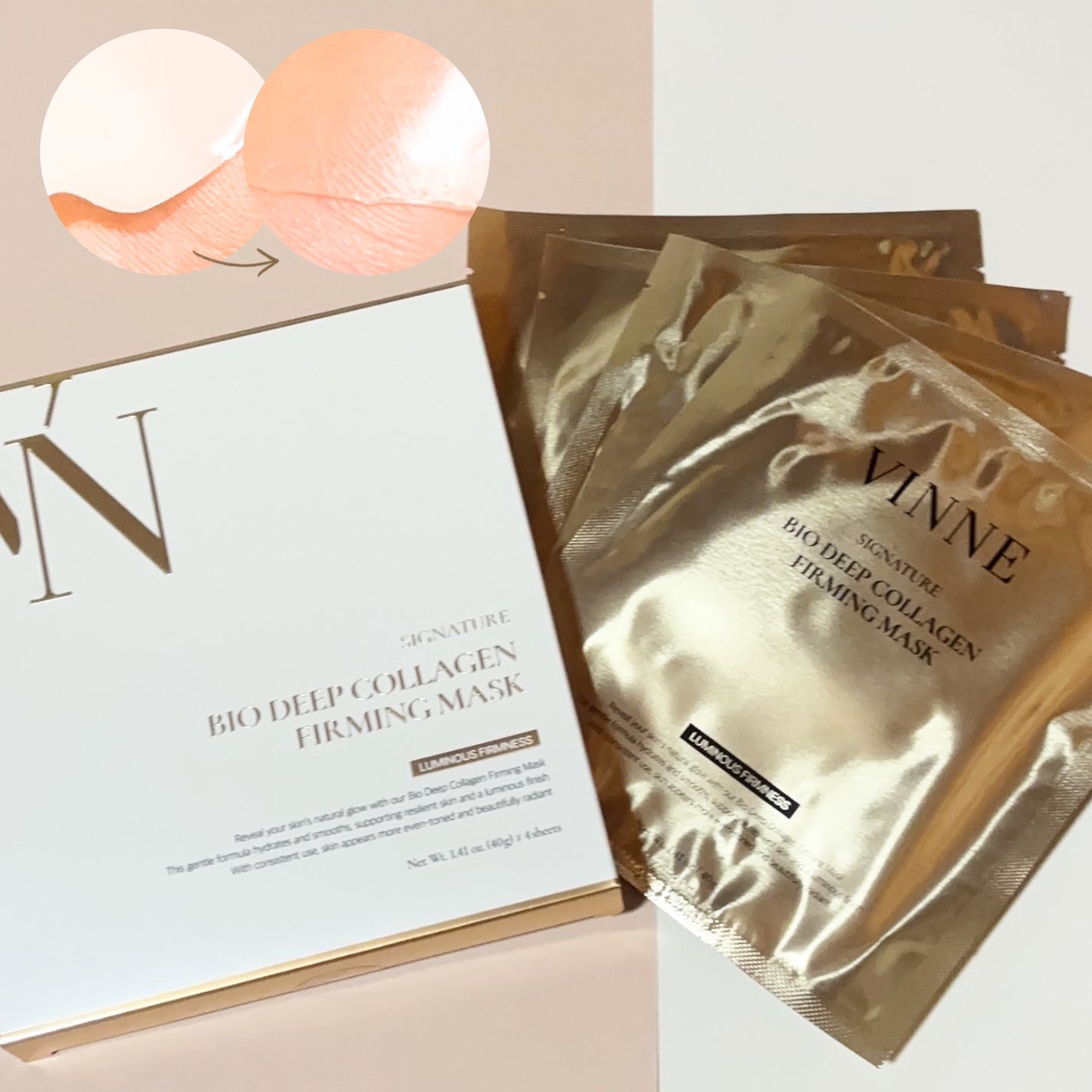 シグニチャーバイオディープコラーゲンファーミングマスク/VINNE /シートマスク・パックを使ったクチコミ(1枚目)