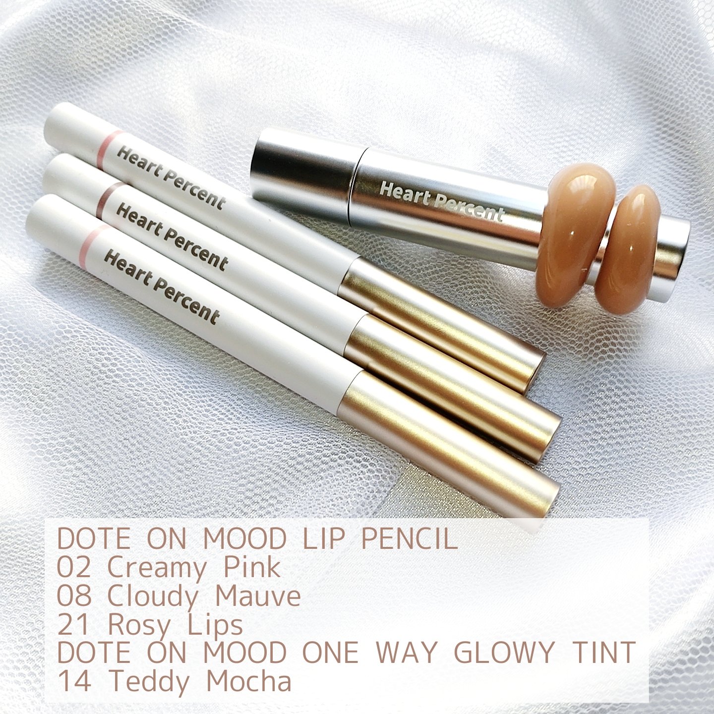 ドットオンムードリップペンシル/Heart Percent/リップライナーを使ったクチコミ（2枚目）