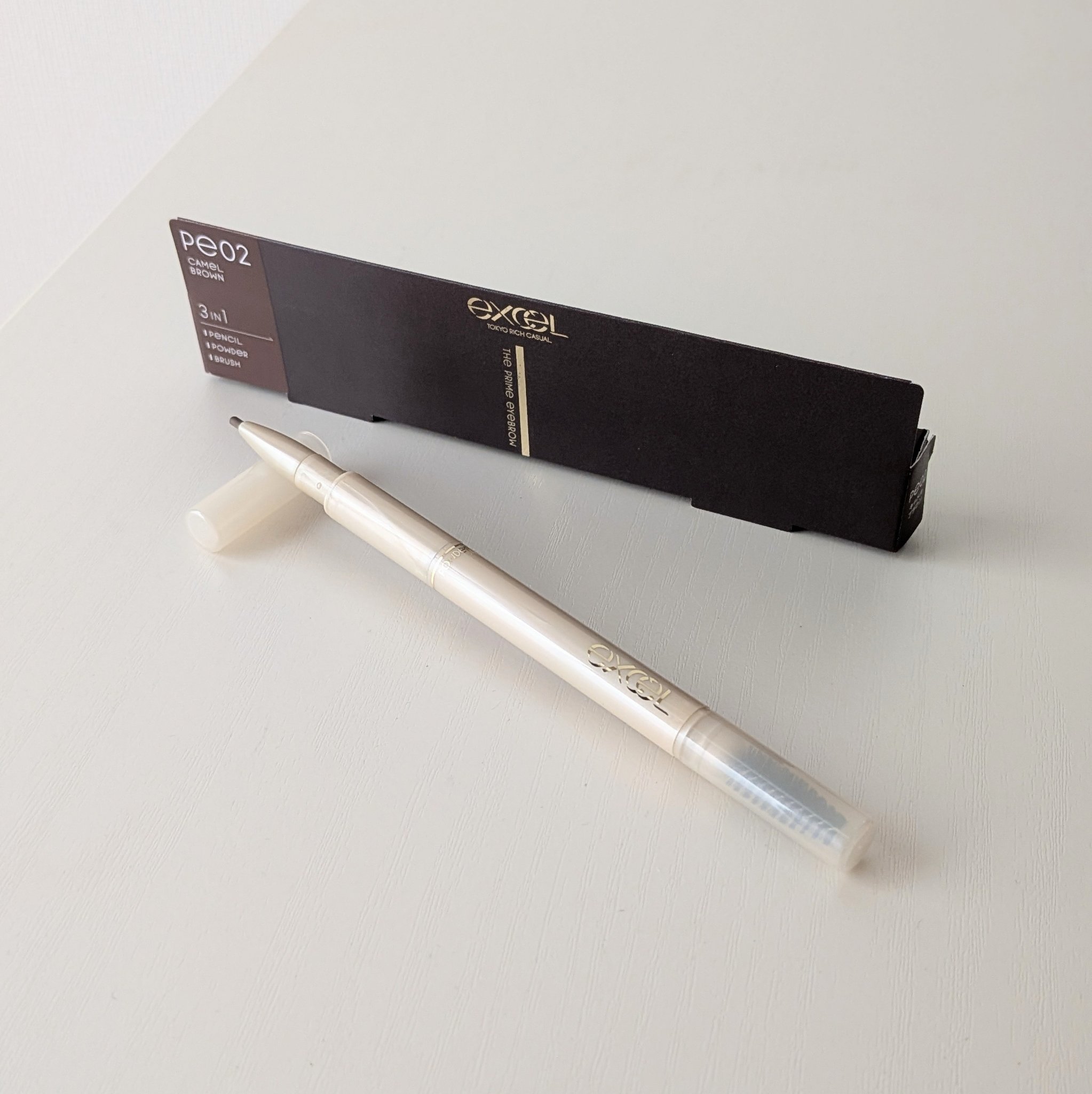 エクセル ザ プライムアイブロウ PE02 キャメルブラウン/excel/アイブロウペンシルを使ったクチコミ（1枚目）