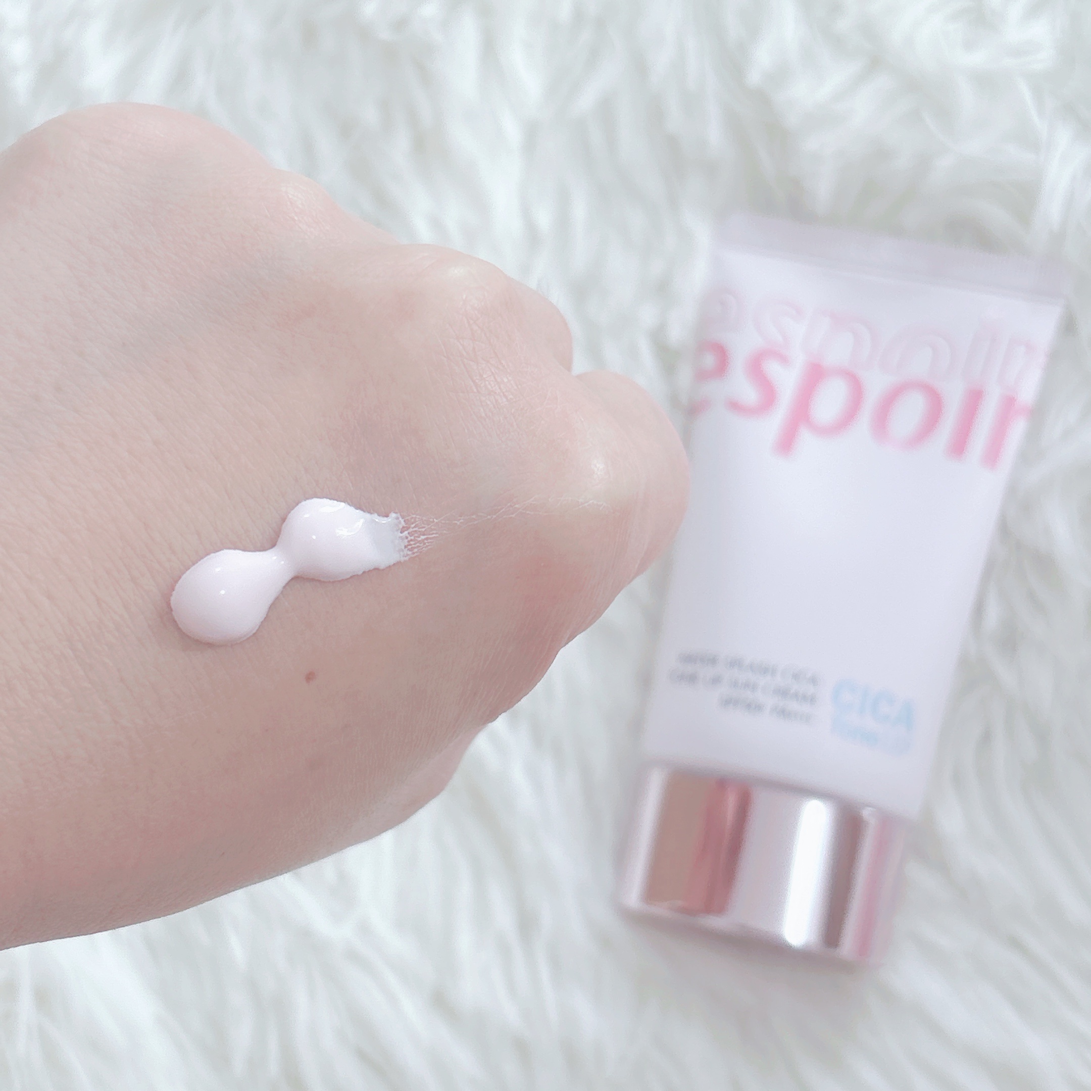 ウォータースプラッシュシカトーンアップクリーム/espoir/化粧下地を使ったクチコミ（3枚目）