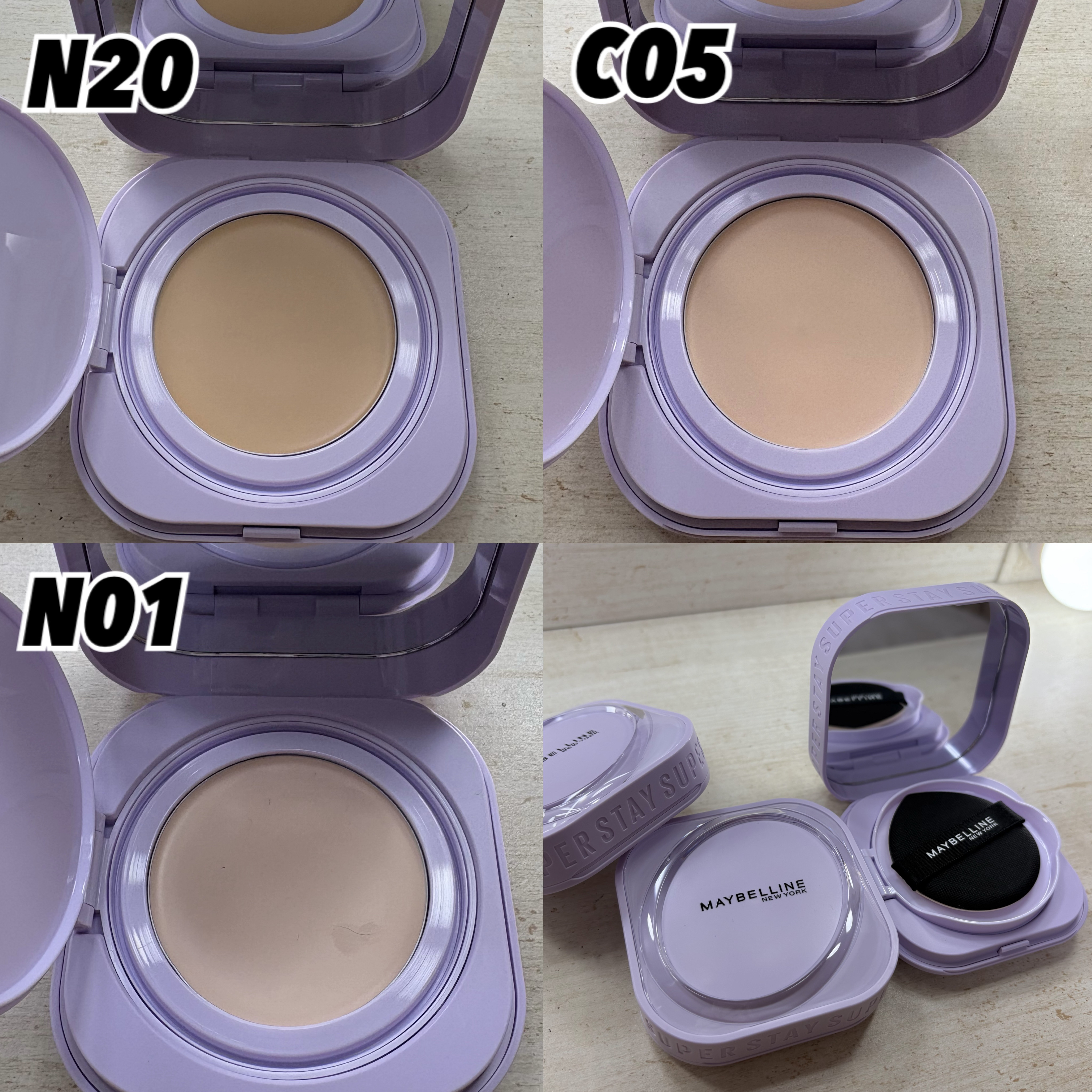 SPステイ クリームパクト ファンデーション/MAYBELLINE NEW YORK/クリーム・エマルジョンファンデーションを使ったクチコミ（2枚目）