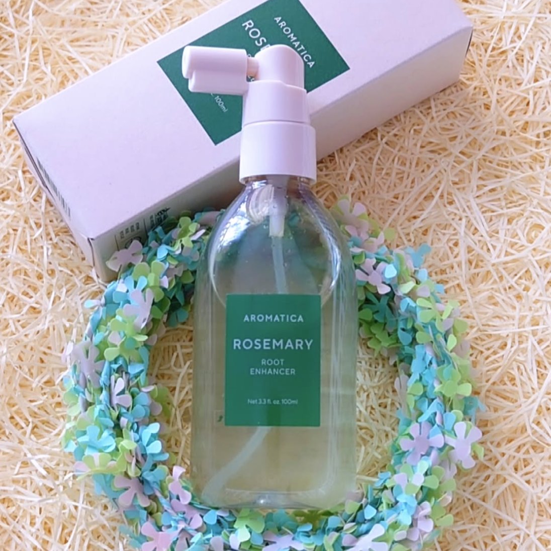 AROMATICA ローズマリールートエンハンサーのクチコミ「AROMATICA ROSEMARY 🌿
『ローズマリー
ルートエンハンサー』
ROOT EN.....」（3枚目）