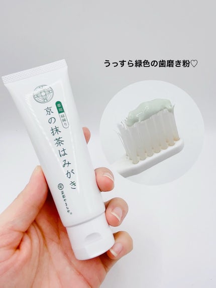 京の抹茶はみがき 薬用緑練り/京都やまちや/歯磨き粉を使ったクチコミ(4枚目)