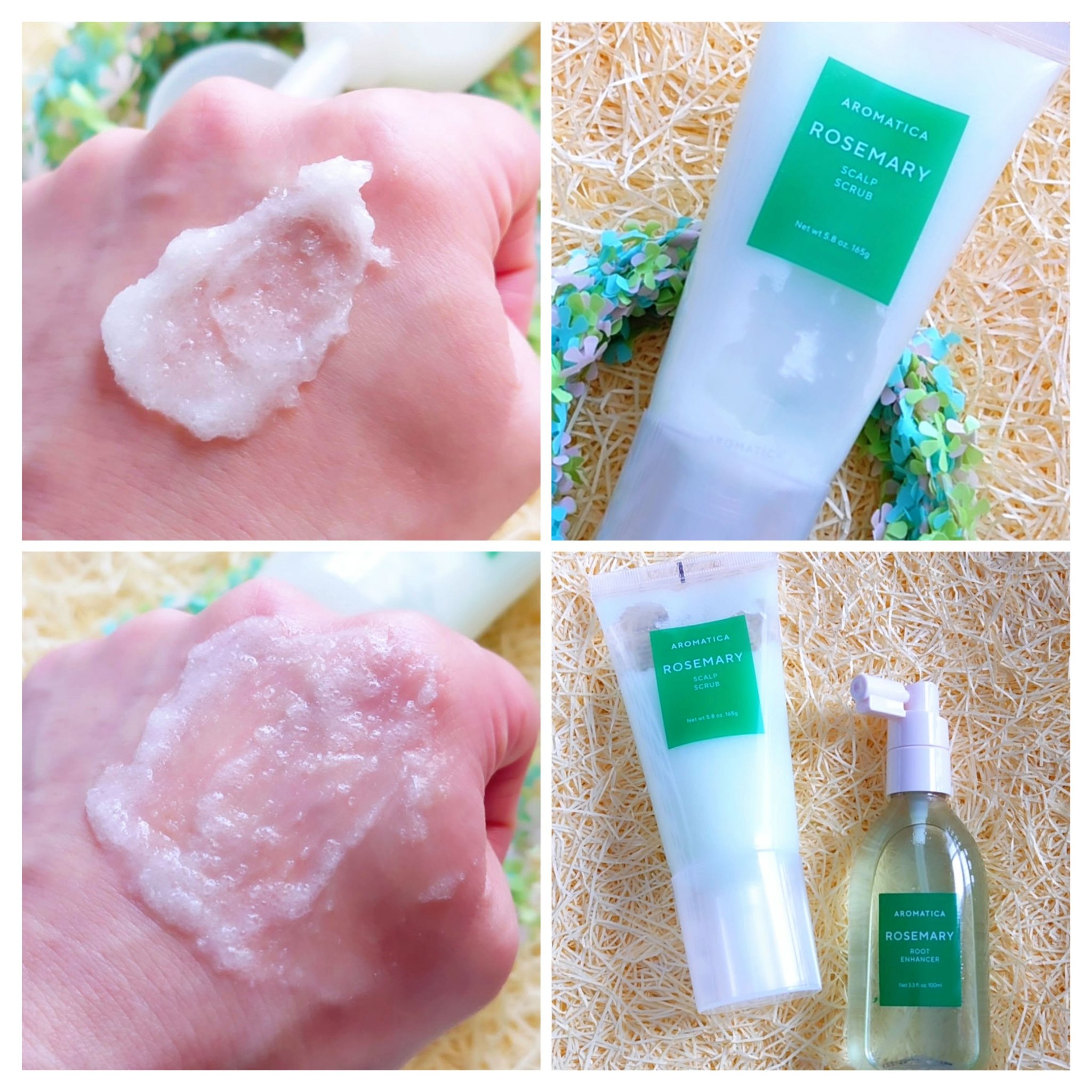 ローズマリー スカルプ スクラブ/AROMATICA/ヘッドスクラブを使ったクチコミ（2枚目）