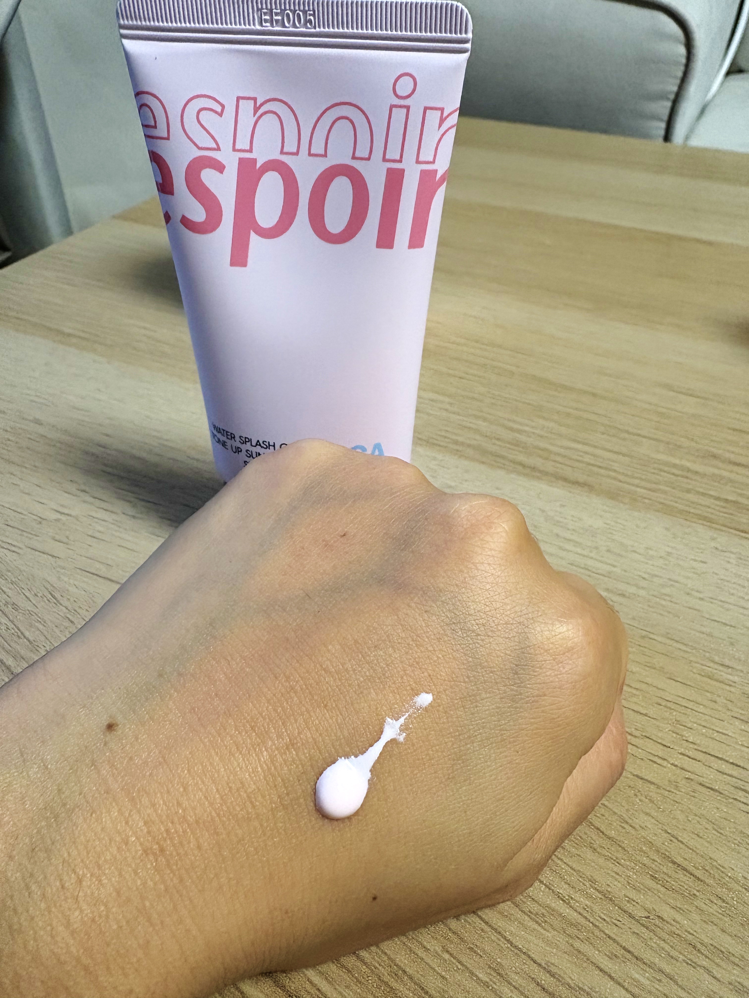 ウォータースプラッシュシカトーンアップクリーム/espoir/化粧下地を使ったクチコミ（2枚目）