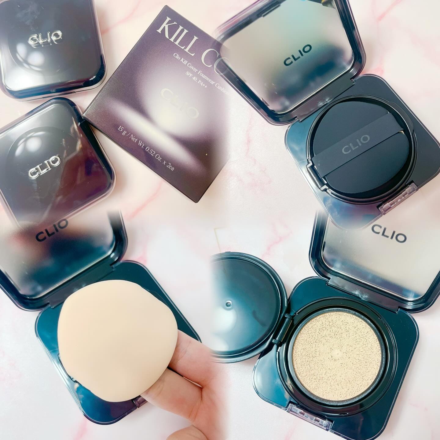 キル カバー ファンウェア クッション/CLIO/クッションファンデーションを使ったクチコミ（2枚目）