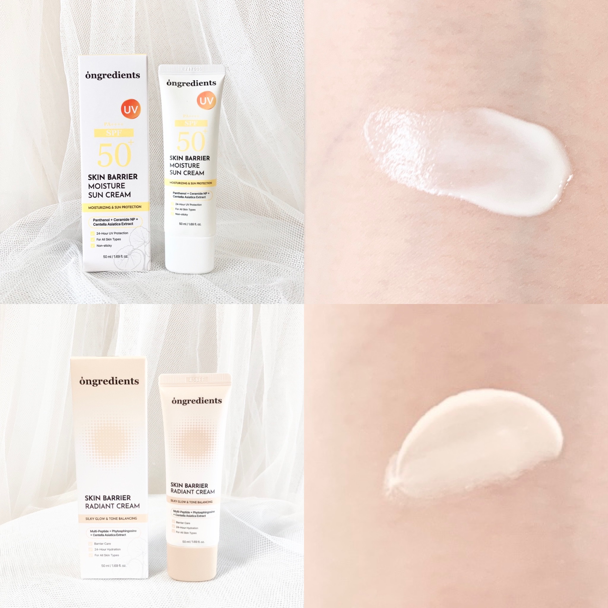 スキンバリアモイスチャーサンクリーム/Ongredients/日焼け止めクリームを使ったクチコミ（2枚目）