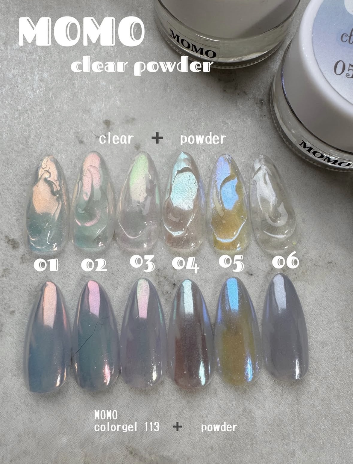 MOMO clear powder/nail for all/ネイル用品を使ったクチコミ（2枚目）
