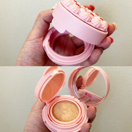 ハッピーユアデイクッション/Merrymonde/クッションファンデーションを使ったクチコミ(2枚目)