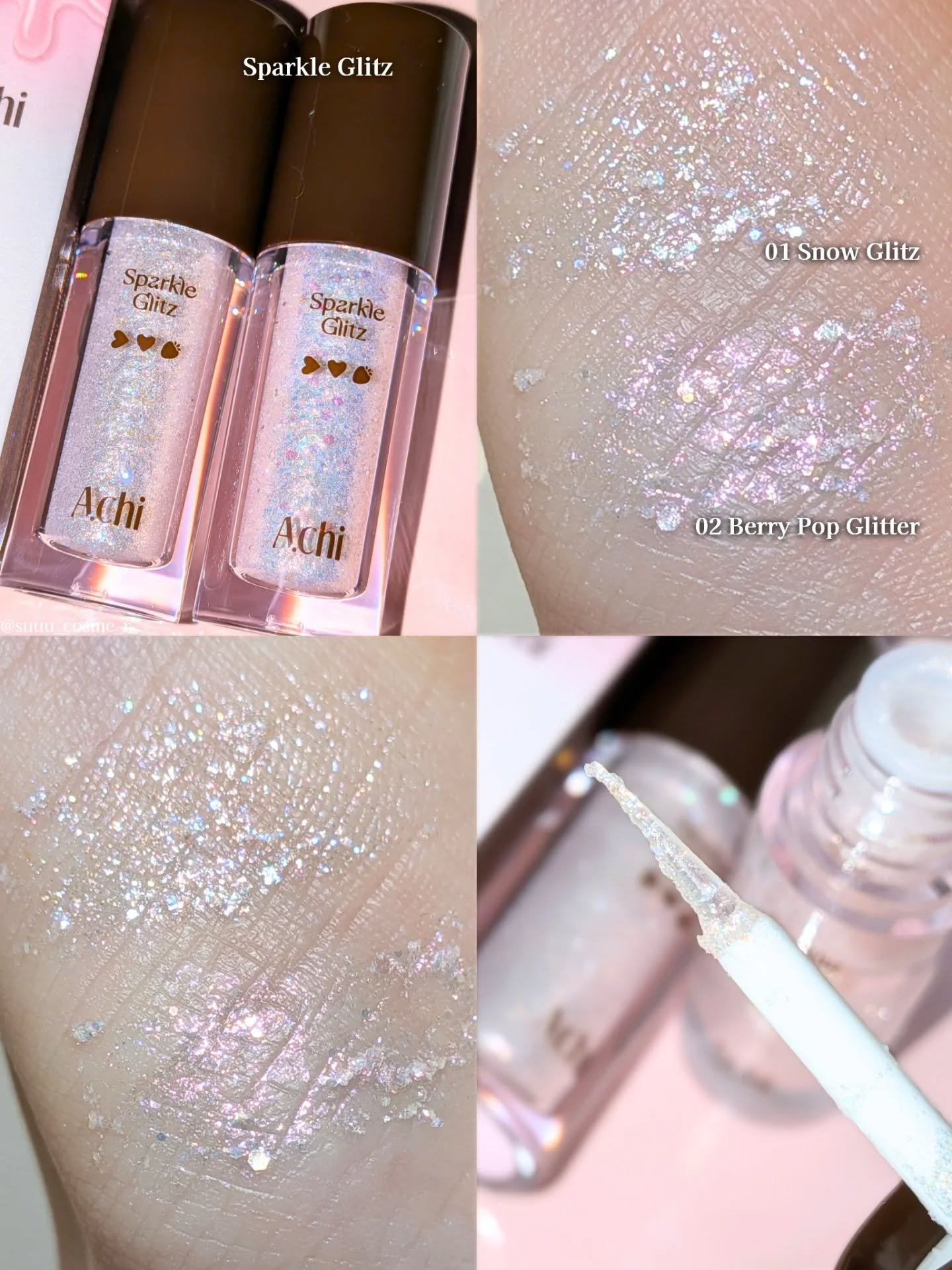 シュガービームハイライター/A.chi/パウダーハイライトを使ったクチコミ（3枚目）