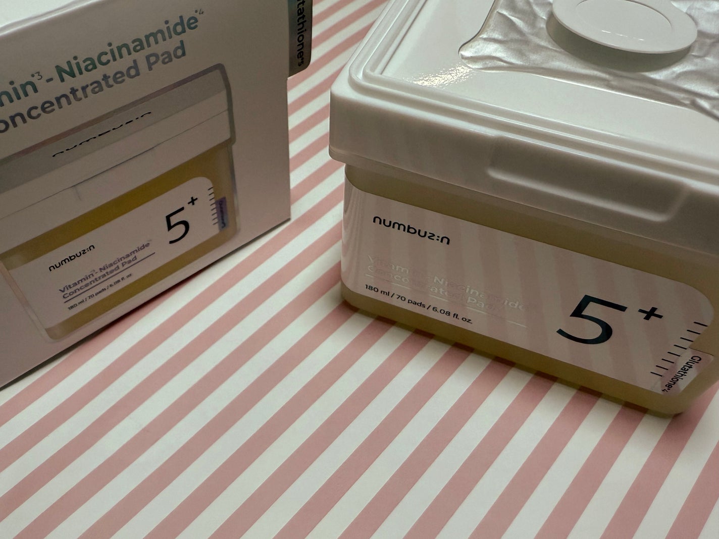 5番 白玉グルタチオンCフィルムパッド/numbuzin/トナーパッドを使ったクチコミ(1枚目)