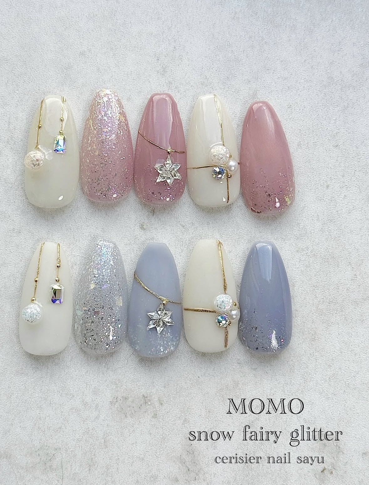 Snow fairy glitter/nail for all/ジェルネイルを使ったクチコミ（1枚目）