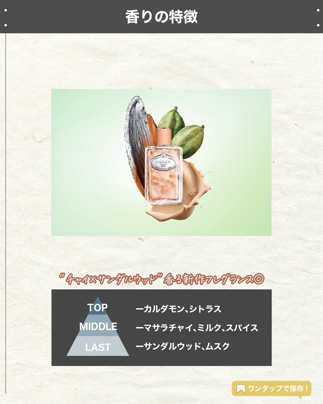エスログ┊1日1分のモテ香水紹介 on LIPS 「.『プラダ新作香水』🌳製品情報PRADABEAUTYインフュー..」(3枚目)