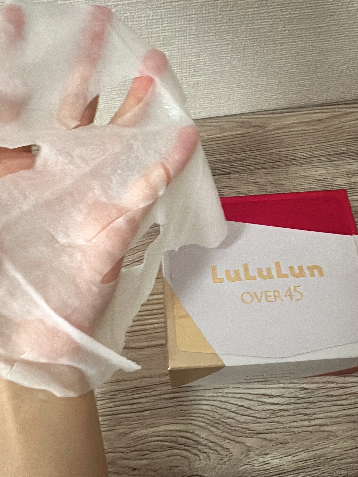 ルルルンOVER45 カメリアピンク（モイスト）/ルルルン/シートマスク・パックを使ったクチコミ（1枚目）