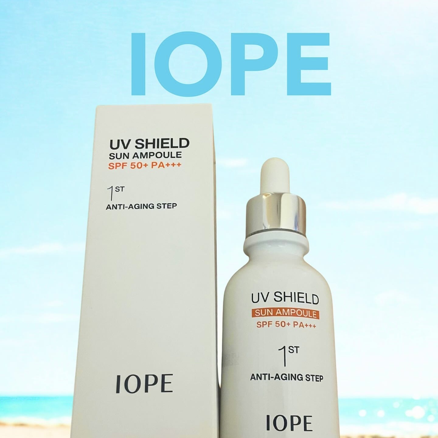 UV シールド サン アンプル/IOPE/日焼け止めローションを使ったクチコミ（1枚目）
