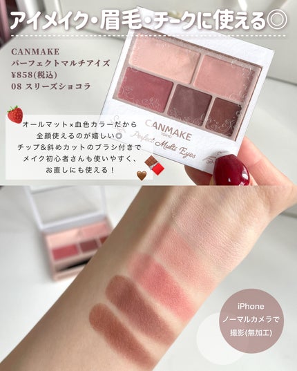 パーフェクトマルチアイズ/キャンメイク/アイシャドウパレットを使ったクチコミ(2枚目)