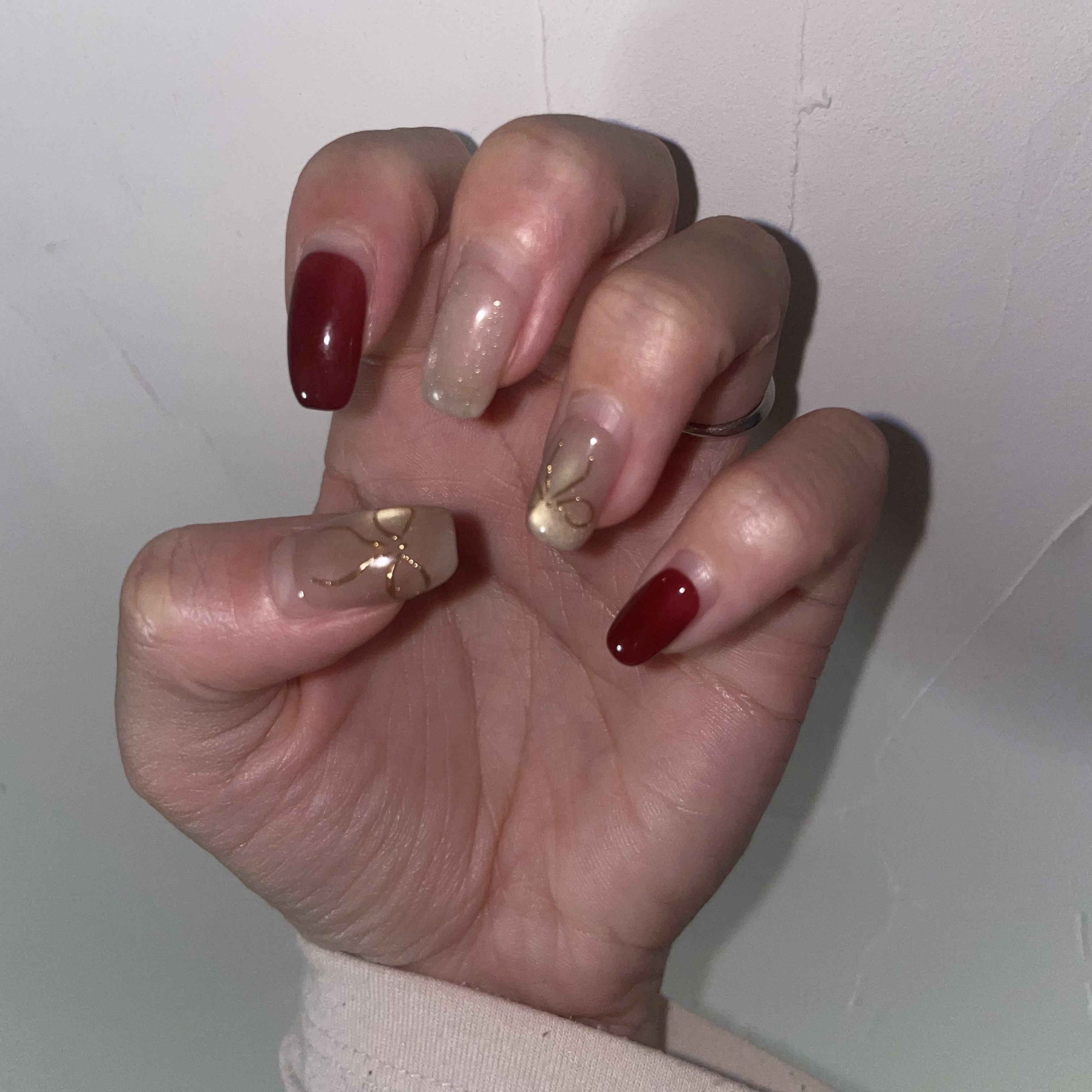 可愛すぎるリボンネイル🎀💅#最旬ちゅるんネイル 