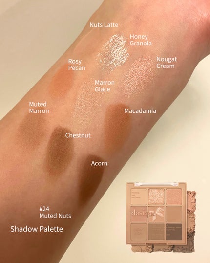 シャドウパレット/dasique/アイシャドウパレットを使ったクチコミ(4枚目)