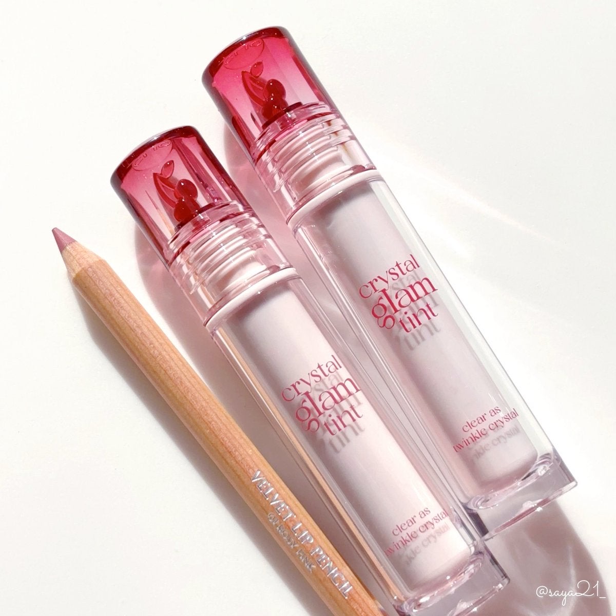 クリスタル グラム ティント 26 モーブチェリー(MAUVE CHERRY)/CLIO/リップティントを使ったクチコミ（1枚目）