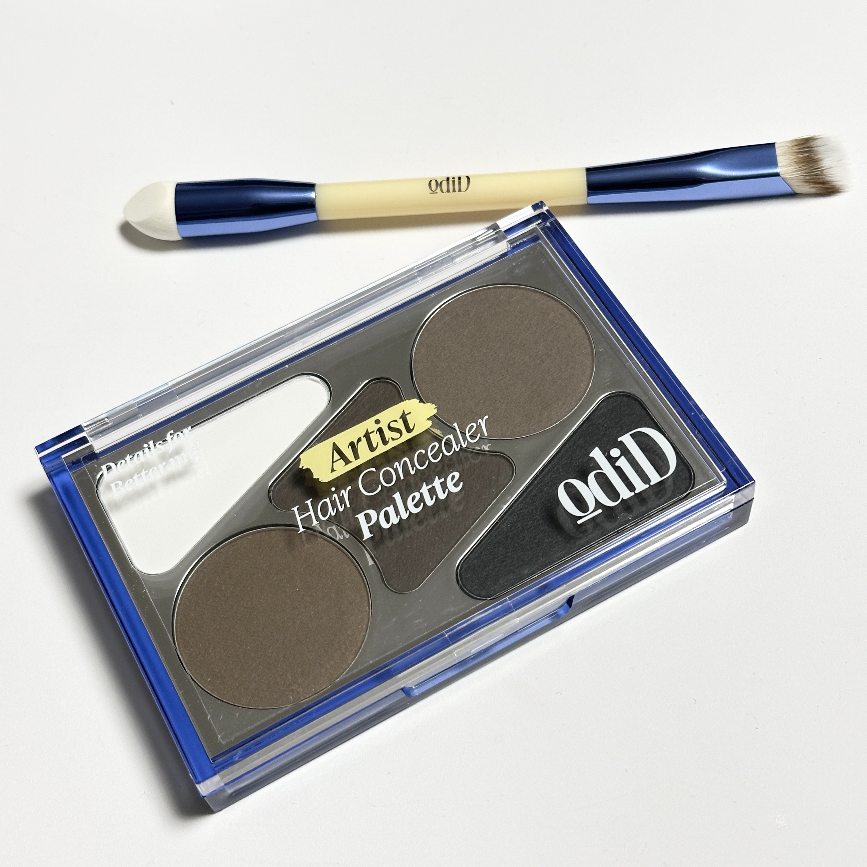 オーディッド （odiD）
ヘアコンシーラーパレット&デュアルブラシ

自分好みにカバーできる新感覚
へアコンシーラーパレットです♡

パフとブラシも使いやすくておすすめです◎

#PR #ODID #オーディッド #おうちケア #ヘアオイ