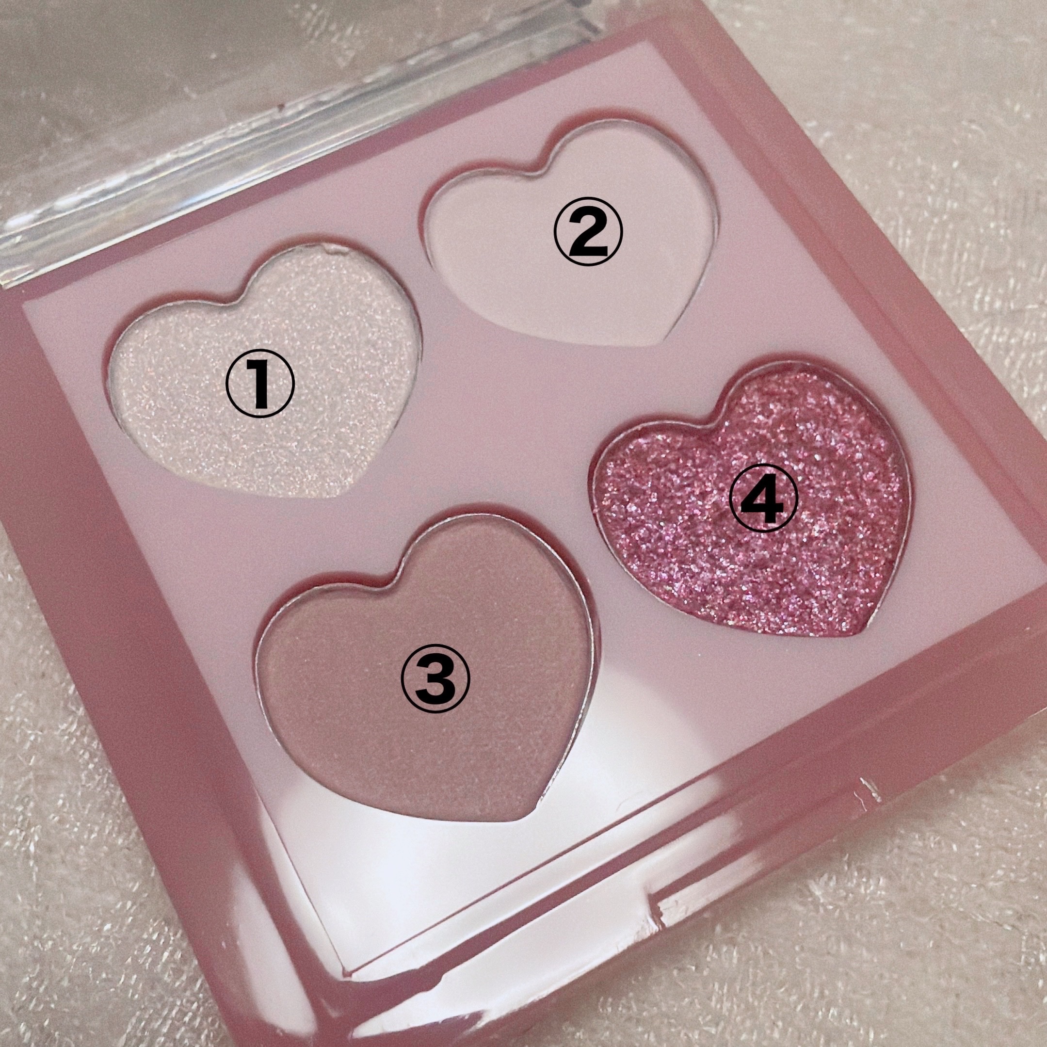 まるごとぷくパレットアイズ 04 ベリーミルク/minum/アイシャドウパレットを使ったクチコミ（2枚目）