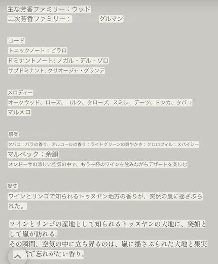 ラ ティエラ デル ラージョ/FUEGUIA 1833/香水(その他)を使ったクチコミ(2枚目)