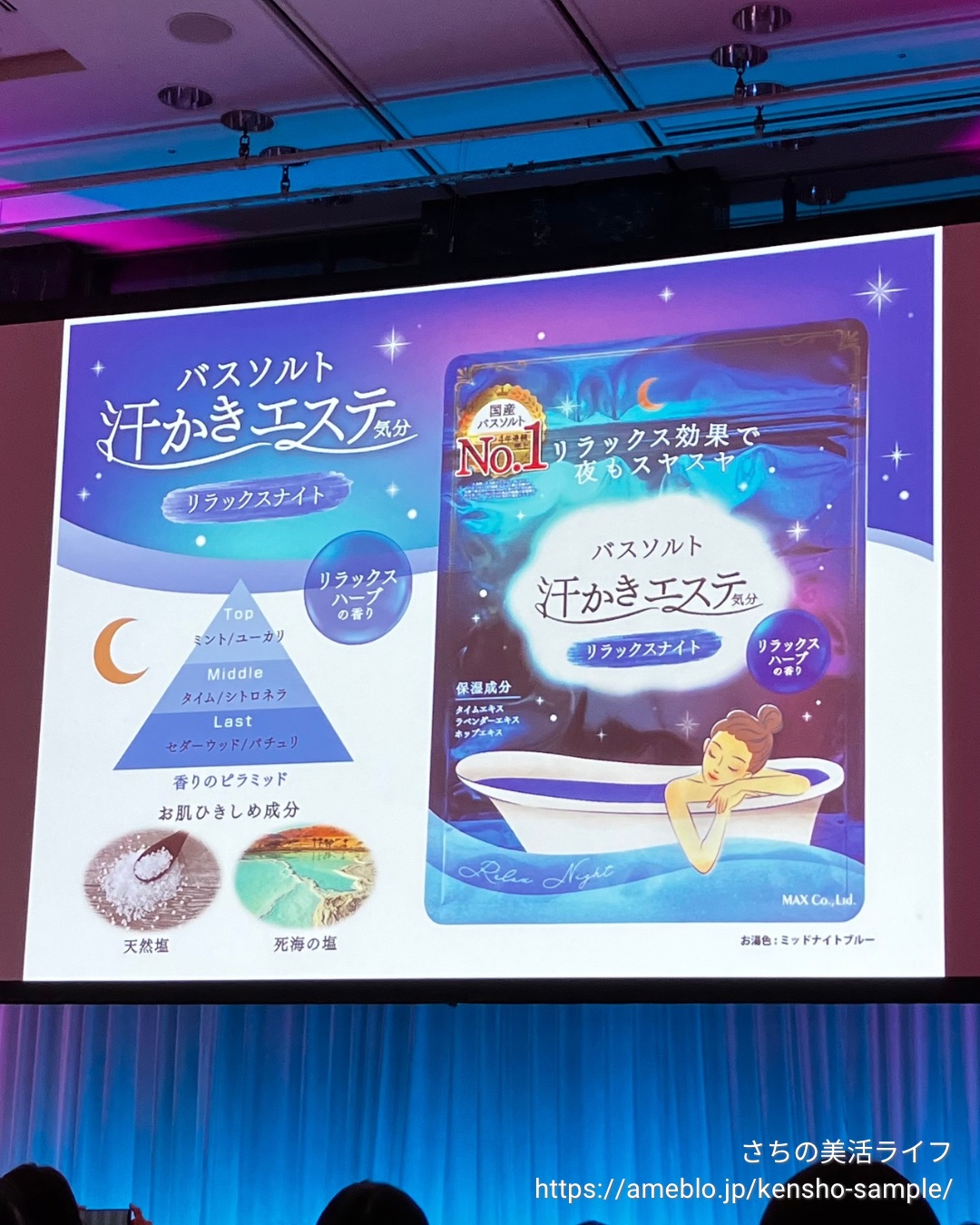 汗かきエステ気分 リラックスナイト/マックス/無機塩系入浴剤を使ったクチコミ（3枚目）