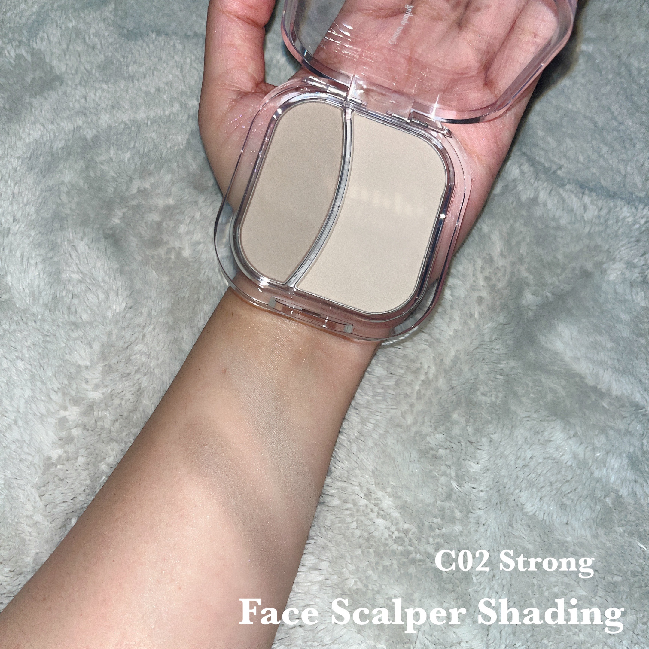 フェイスボリューマーハイライター P05 バレリーナ/mude./パウダーハイライトを使ったクチコミ（2枚目）