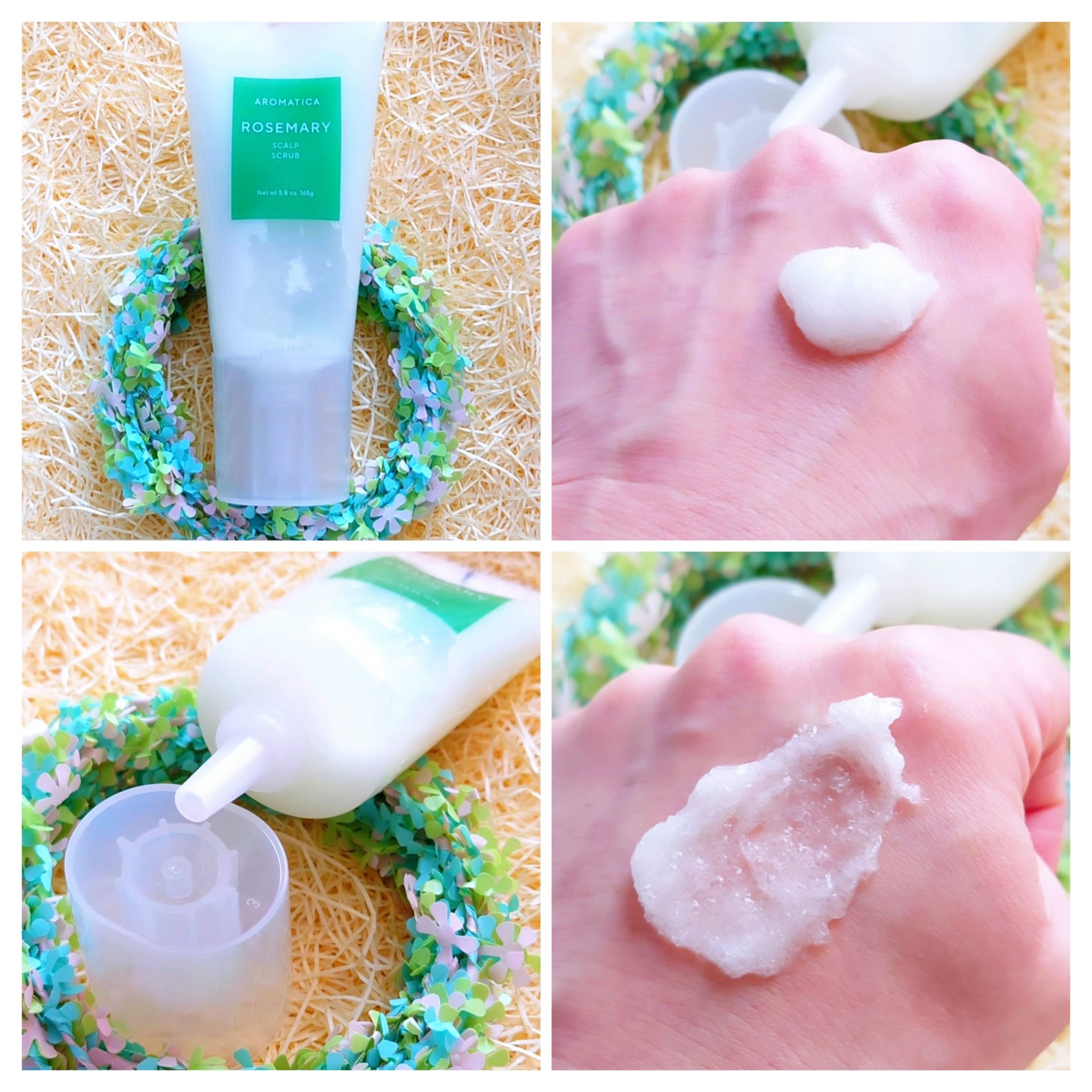 ローズマリー スカルプ スクラブ/AROMATICA/ヘッドスクラブを使ったクチコミ（1枚目）