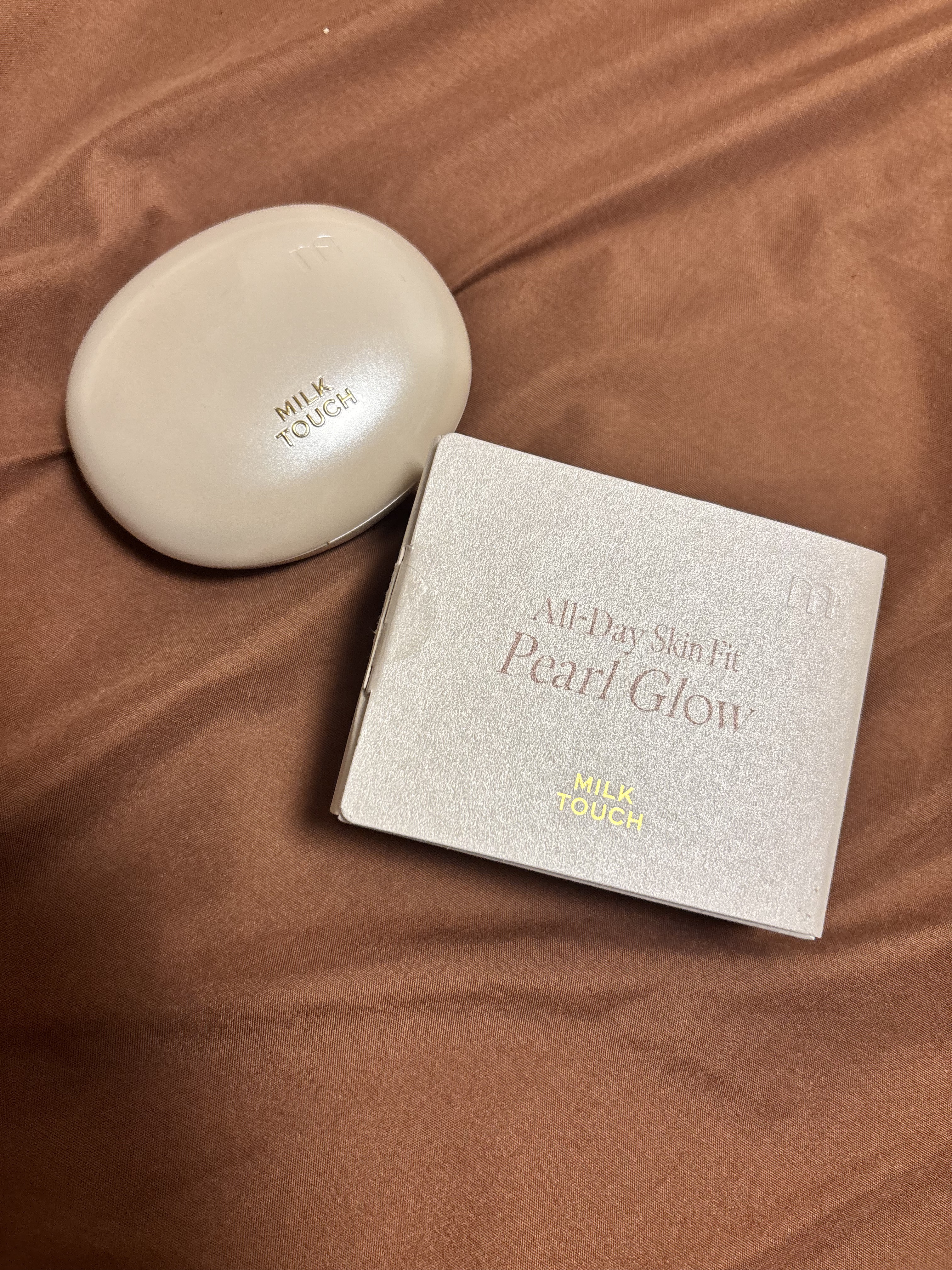 オールデイスキンフィットパールグロウクッション/Milk Touch/クッションファンデーションを使ったクチコミ（1枚目）