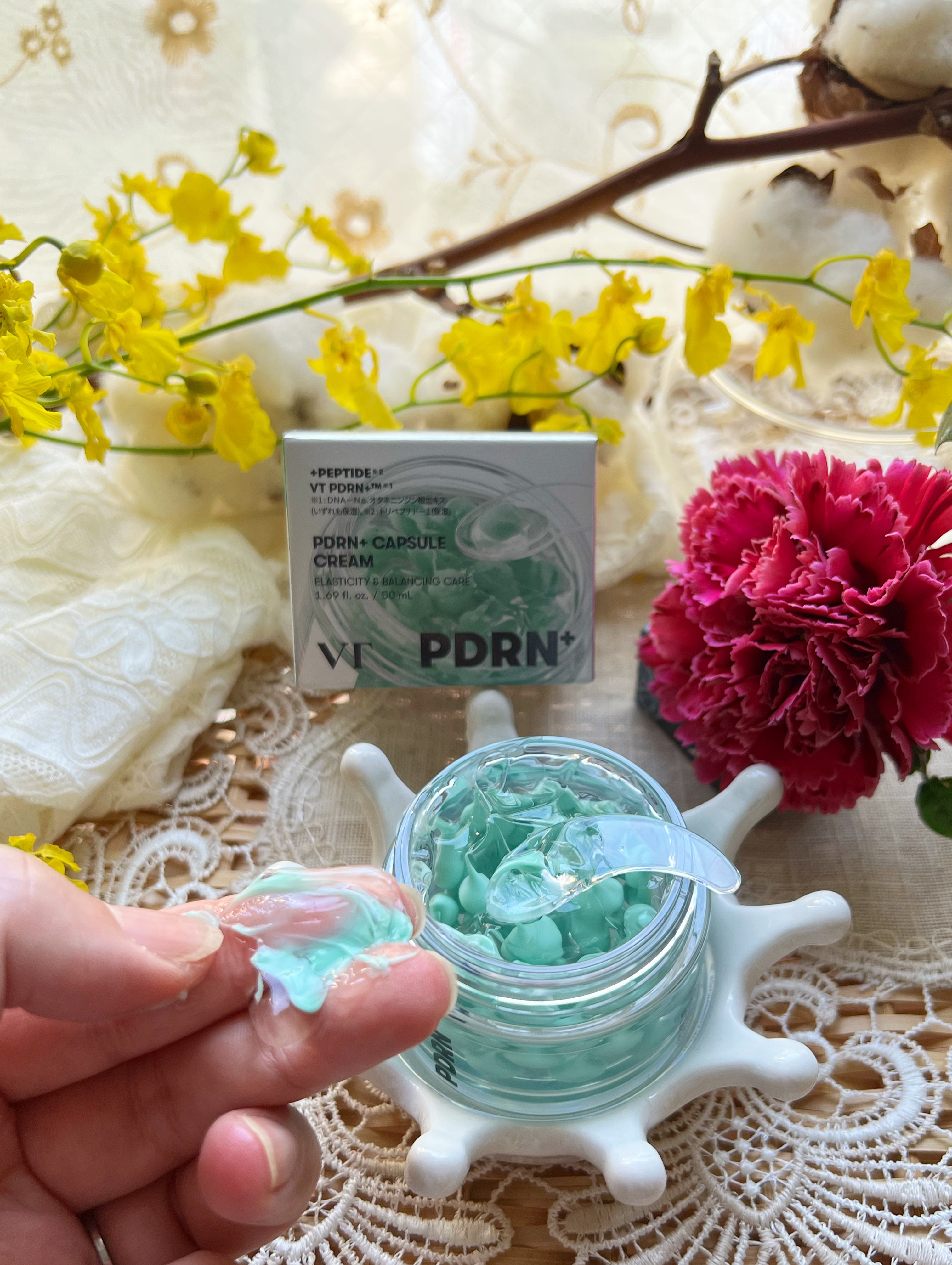 PDRN カプセルクリーム 100/VT/フェイスクリームを使ったクチコミ（3枚目）