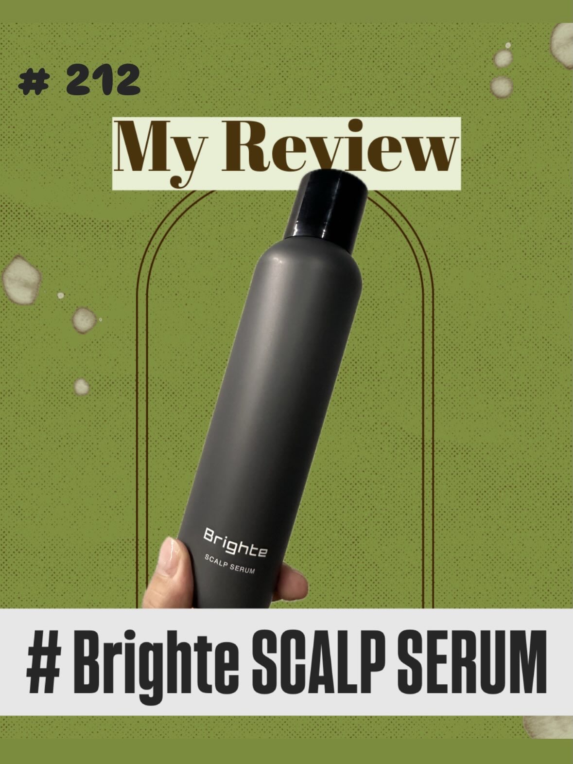 こちらはBrighteさんのヘアケア商品
スカルプセラムです！🪮
美顔器を購入した際におまけとしてついてきました🌠

時期や購入箇所によって
おまけが異なっていたのですが、迷わずヘアケア選びました💐

☘️高濃度炭酸配合の薬用育毛剤で