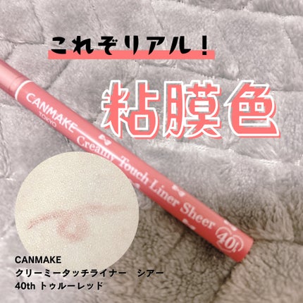 クリーミータッチライナー シアー/キャンメイク/ジェルアイライナーを使ったクチコミ(1枚目)